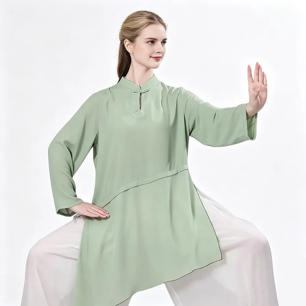 Tai Chi Costume Unisex Loose stand-up collar Wear for Baduanjin Workouts Martial Arts Shows - Comfortable Tai Chi Clothing