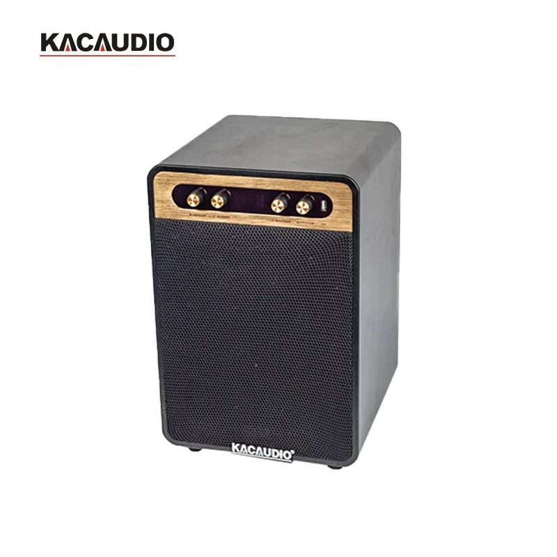 2021 Retro BT-luidspreker Oplaadbare DJ-knopknopluidsprekers met microfoon