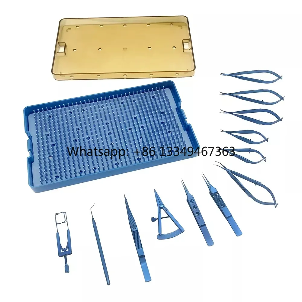 Ophthalmic Manual Power Source 12PCS Glaucoma Surgical  Kit Lasik Surgery Set Reusable 5 Year