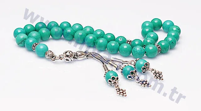 IQRAH Turquoise Stone Rosary (925 SETTING SILVER)