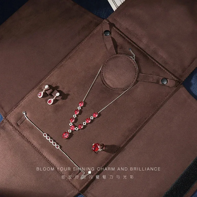 

Jewelry Storage Bag Exhibitor Pearl Necklace Earring Ring Organizer Pouch Jewelry Exhibition Packaging Supplies