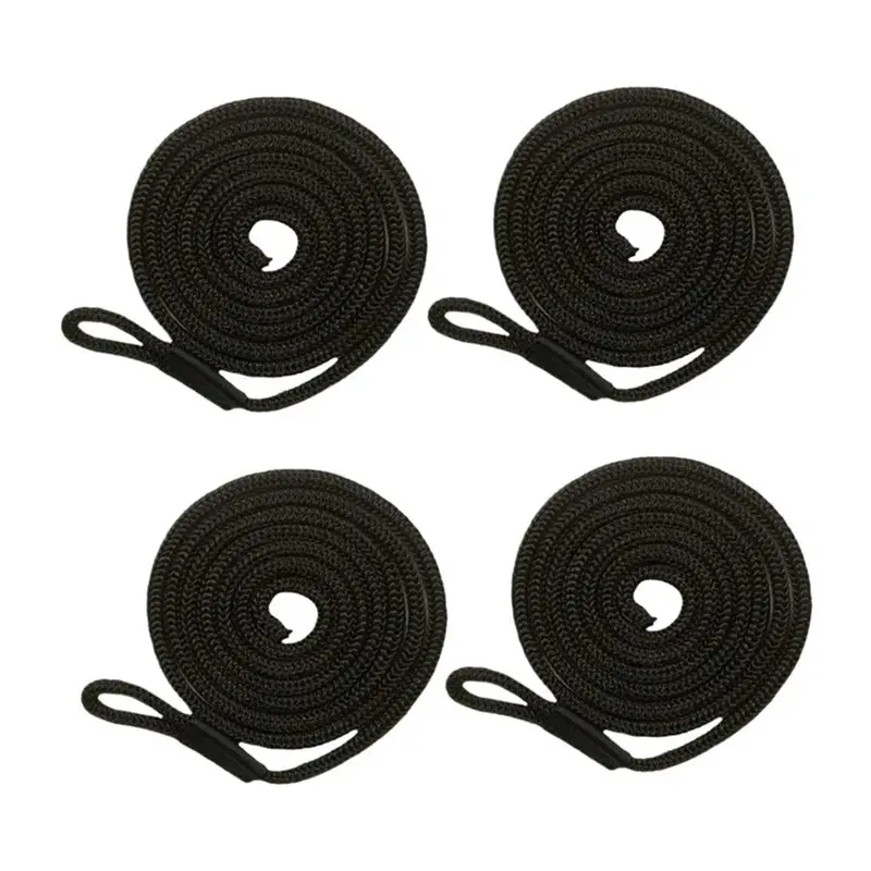 

[NEW!ABKG】 Boat Dock Lines 4Pcs For Pontoon Boats, Sailboats, Yachts- Docking Protection Accessories