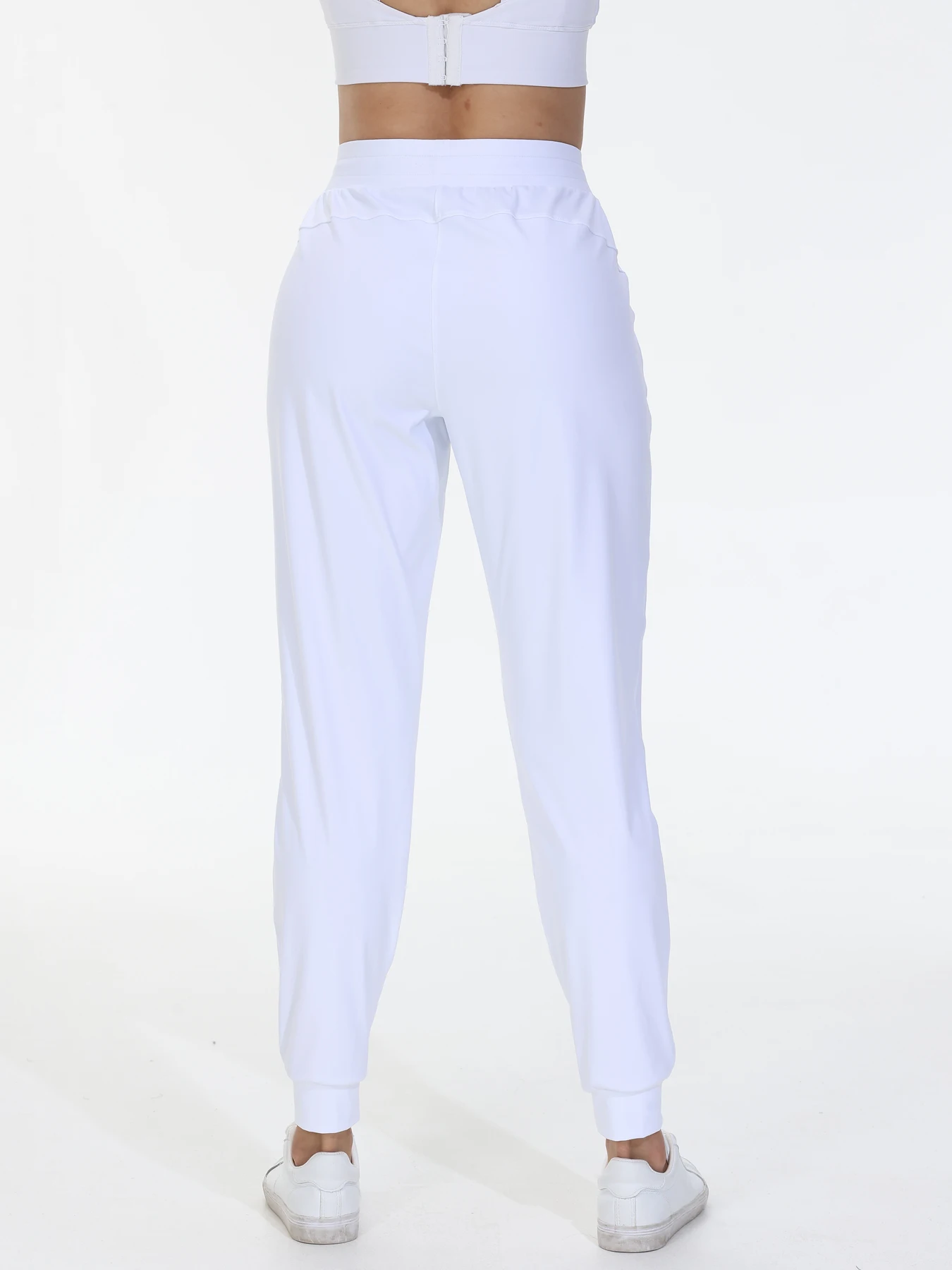Pantaloni da jogging fitness Cintura alta da donna Tasca con coulisse Vita elastica Pantaloni da yoga Palestra Esercizio Abbigliamento sportivo Leggero e confortevole