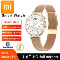 Xiaomi Lady Bluetooth Call Smart Watch Sports Fitness Heart Rate Blood Oxygen Health Smartwatch Waterpoof Multiple Reminder