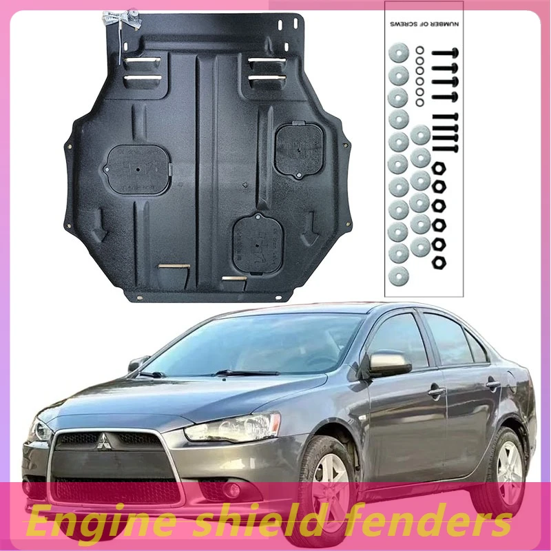 For Mitsubish Chrysler Valiant Lancer‌ 2006-2016 Engine Splash Guards Engine Shield 3D Printed Reinforced Design Anti Rust Perf