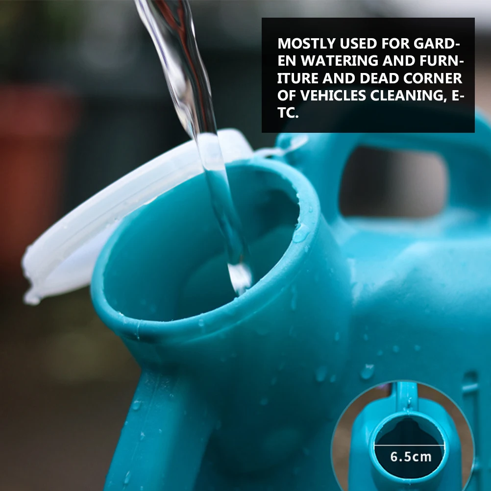 

Long Spout Watering Can Plastic Blue Small Bottle with Lid for Garden Sprayer Plant Devices Durable Easy to Use Home Flower Pot