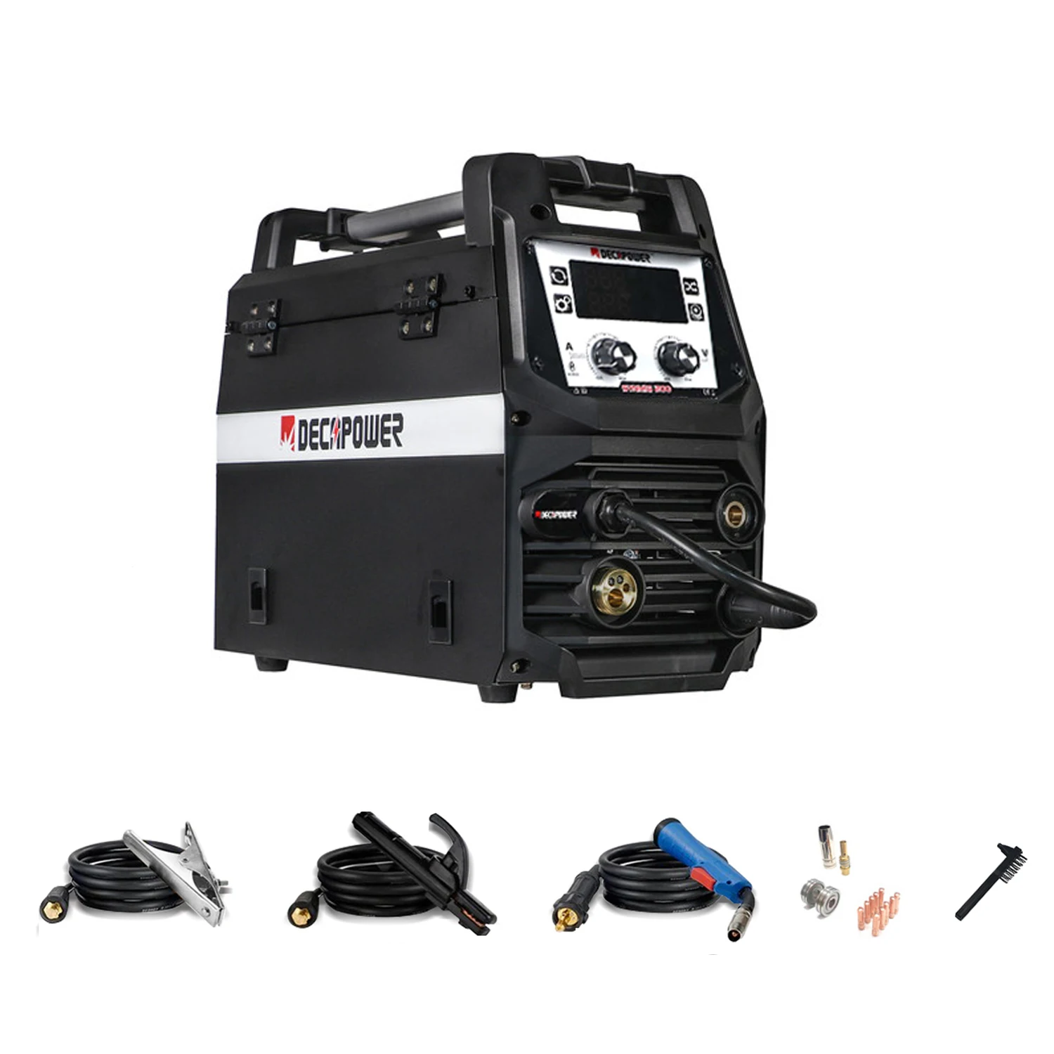 Decapower SYNMIG 200A Semi-automatique MMA TIG  MIG MAG Flux 4 en 1 welder gas and no gas welding machine