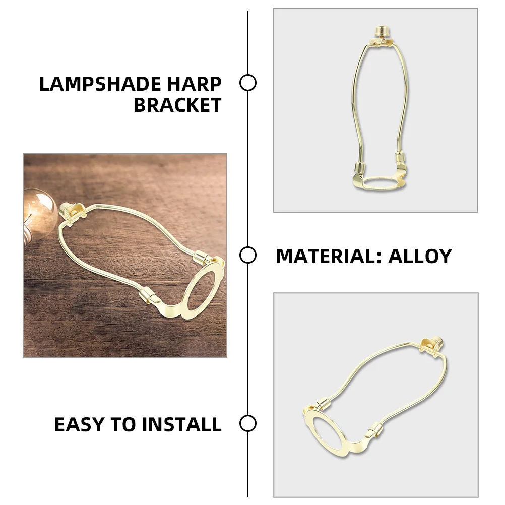 

1 set 1 Set Lamp Shade Harp 10 Inch Heavy Duty Lampshade Holder Bracket For Table Lamp Repair Replacement Parts Lighting Fixture