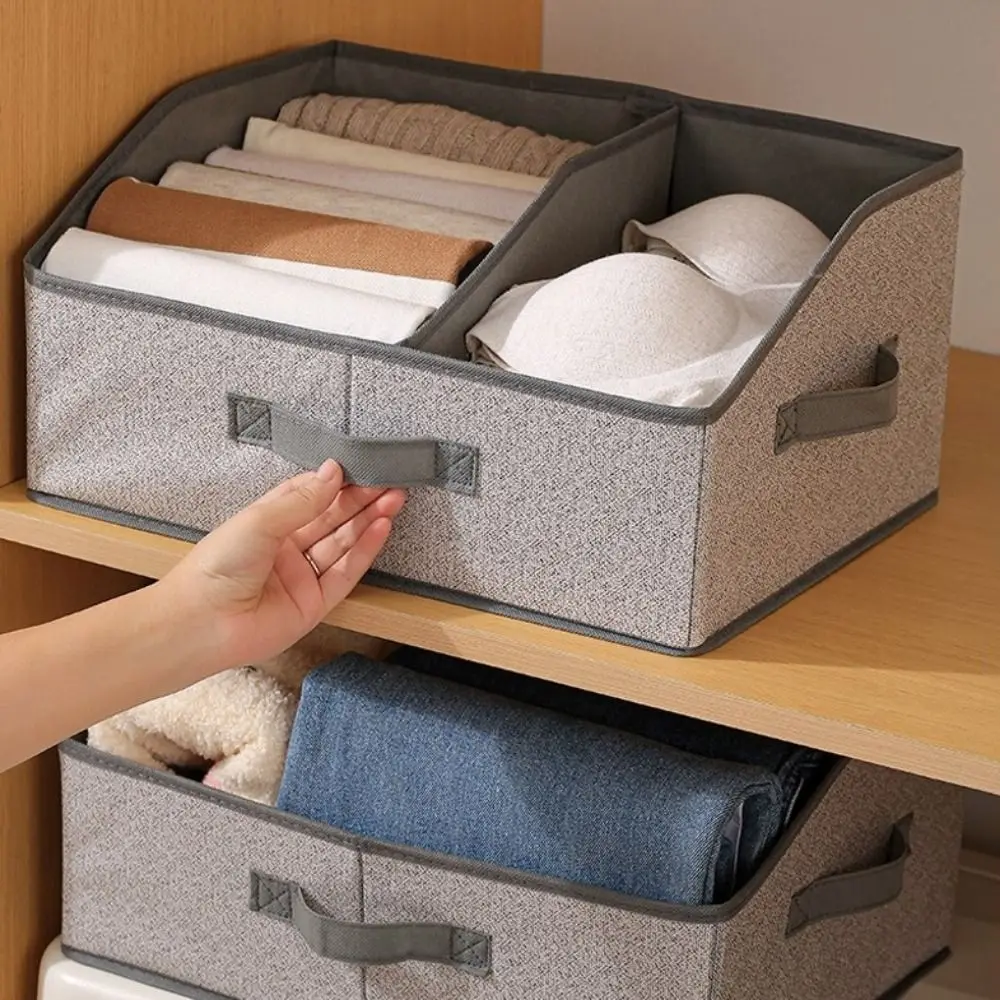 

Drawer Type Non-woven Fabric Storage Box Thickened Square Underwear Storage Box Space Saving Folding Wardrobe Organizer