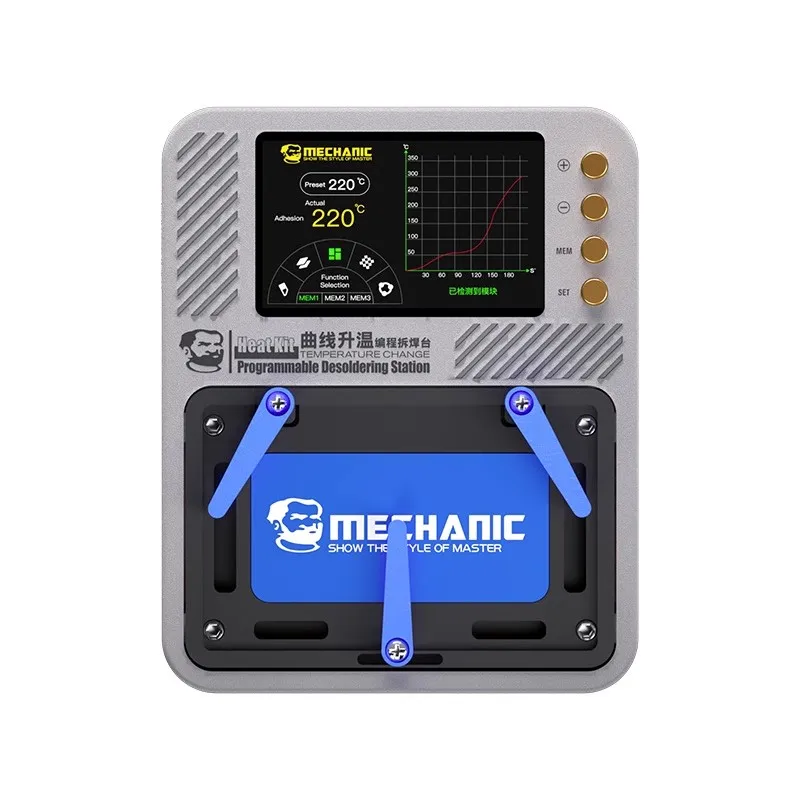 Imagem -06 - Kit de Calor Mecânico Plataforma de Pré-aquecimento de Controle de Temperatura Inteligente para Iphone x xs 11 12 13 14 15 Pro Max Retrabalho da Placa-mãe