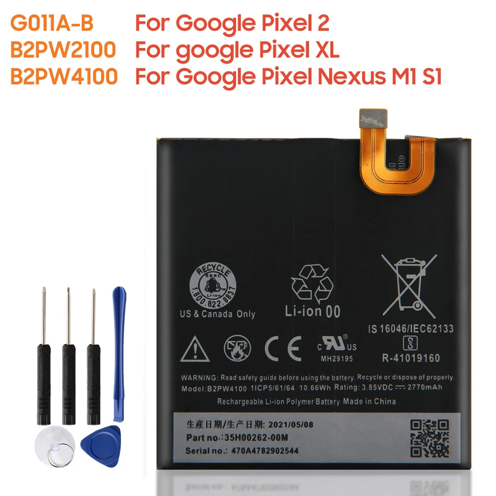 

Запасная аккумуляторная батарея G011A-B B2PW2100 B2PW4100 для HTC Google Pixel 2 2B Muski Pixel XL Nexus M1 Pixel Nexus M1 S1