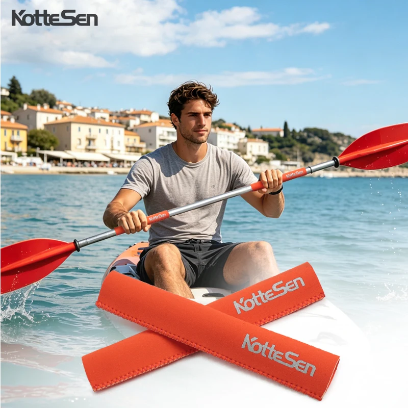 Wear-Resistant Paddle Handle Grip Cover, Paddle Board Anti-Vibration Anti-Slip Accessories, Paddle Grip Cover, Available in Multiple Colors, Anti-Slip, Shock-Absorbing, Wear-Resistant, Waterproof, Suitable for Kayaks, Canoes, Stand-Up Paddleboards, Dragon Boats, Outdoor Rowing Handle Protection Accessories