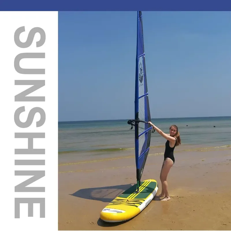 Beginner Inflatable Windsurfing Sail Kite All Around Surfing Board Gear Water Sports Equipment Adult Training Kit