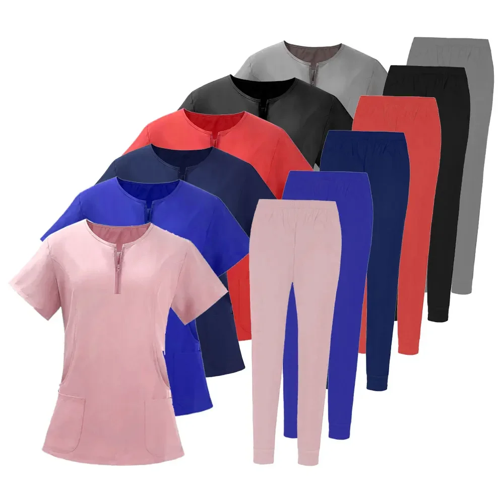 

Wholesale Operating Room Uniform Hospital Working Scrubs Set Medical Supplies Nurse Dental Surgery Suit Workwear Costumes