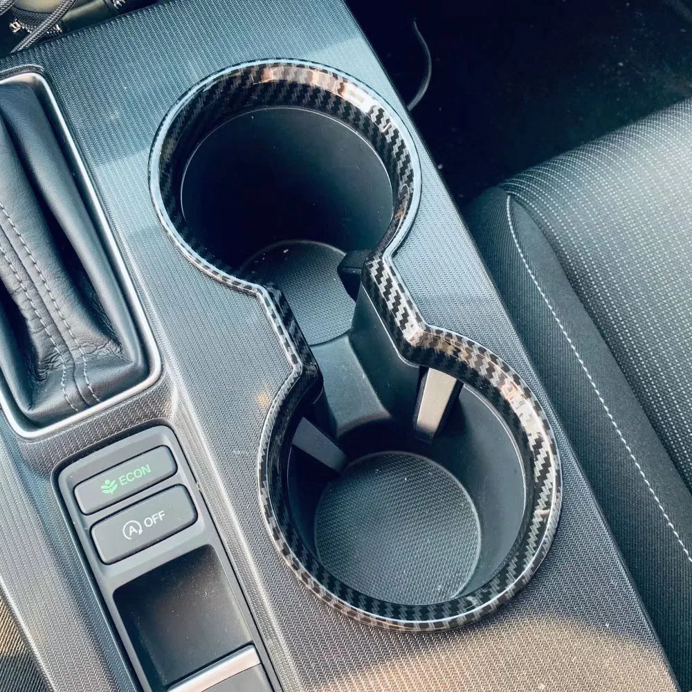 Center Console Gear Shift Box Front Water Cup Holder Trim Cover Car Accessories Stick For Honda Civic 11th Gen 2022 2023 2024