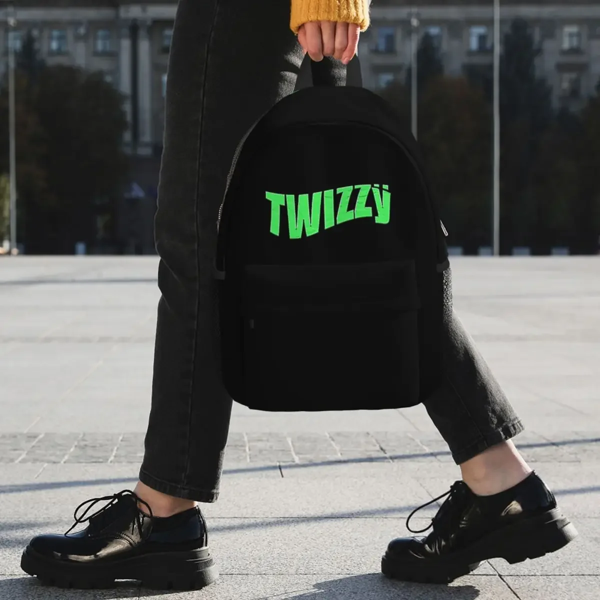 Yeat twizzy-mochila para menino e menina, mochila escolar com design dos desenhos animados, grande capacidade para laptop