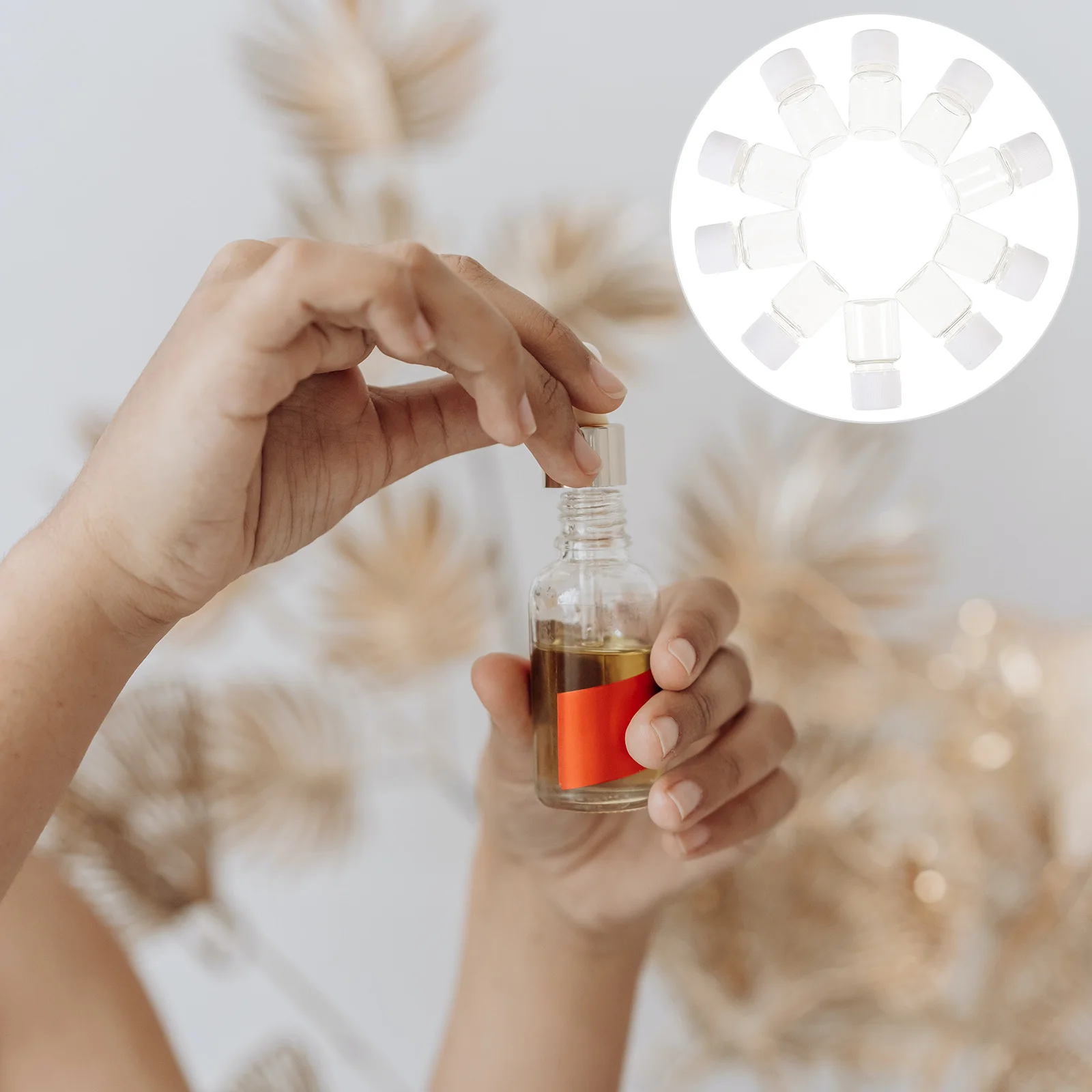 

30 Pcs Laboratory Reagent Bottle Liquid Storage Take Away Pet Sample Sealing Plastic Vial