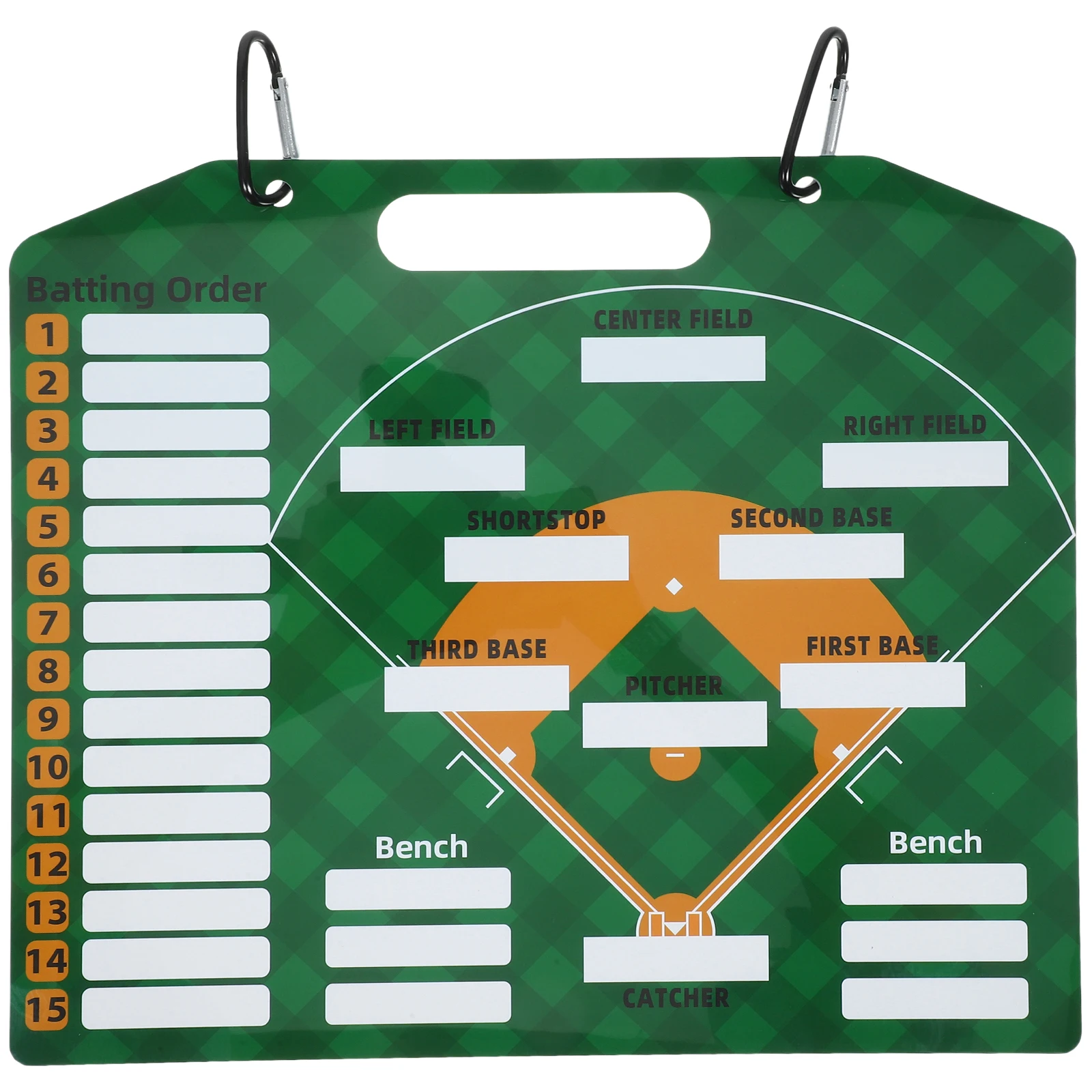 

1 set Board 35x30CM Durable PVC Material Clear Printing Baseball Lineup Training Sports Supplies