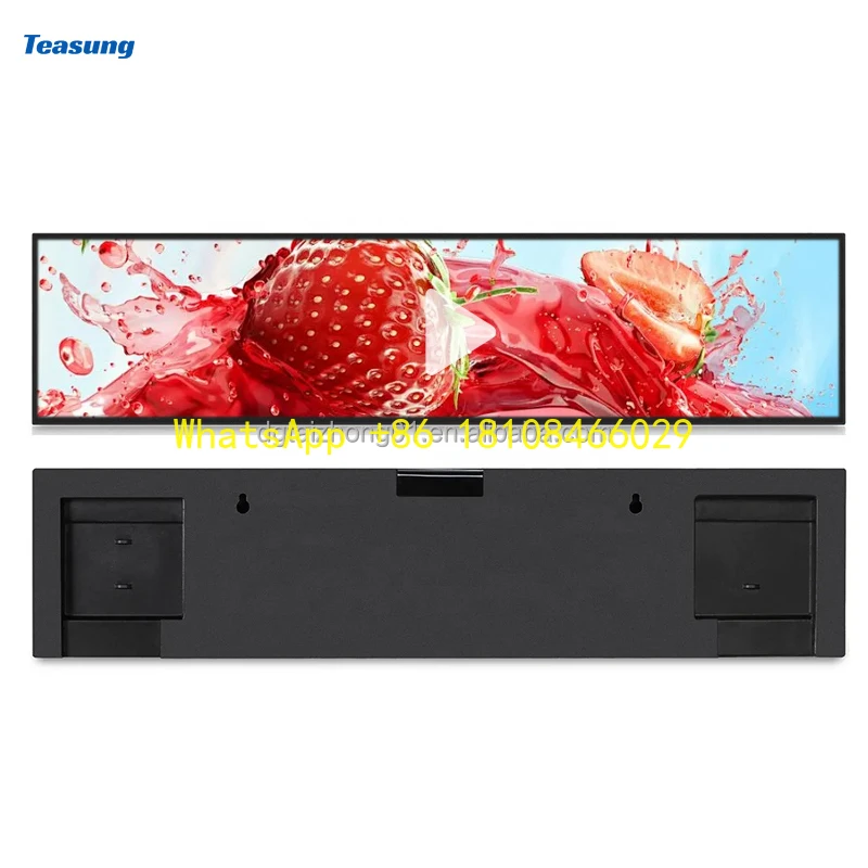 

19.5/24/28.1Inch Advertising Stretched Bar LCD Wide Supermarket Ultra Wide Edge Display Advertising Screens