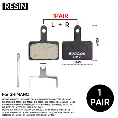 BUCKLOS Bike Brake Pad Resin Disc Pads For SHIMANO B01S Wear-resistant MTB Bicycle Hydraulic Brake Pad for B03S B05S Brake Parts - Image 9