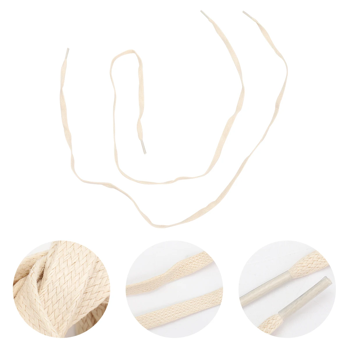 

1 Pair Waxed Cotton Shoelaces Flat Sneakers Shoelace Casual Shoe Ties Durable Fray Resistant Colorful Gift Use For Women Friends