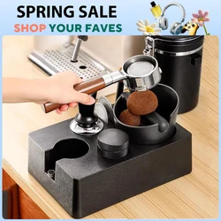 51/53/58mm ABS Coffee Portafilter Rack Distributor Holder Espresso Tamper Mat Stand Espresso Knock Box Coffee Accessories
