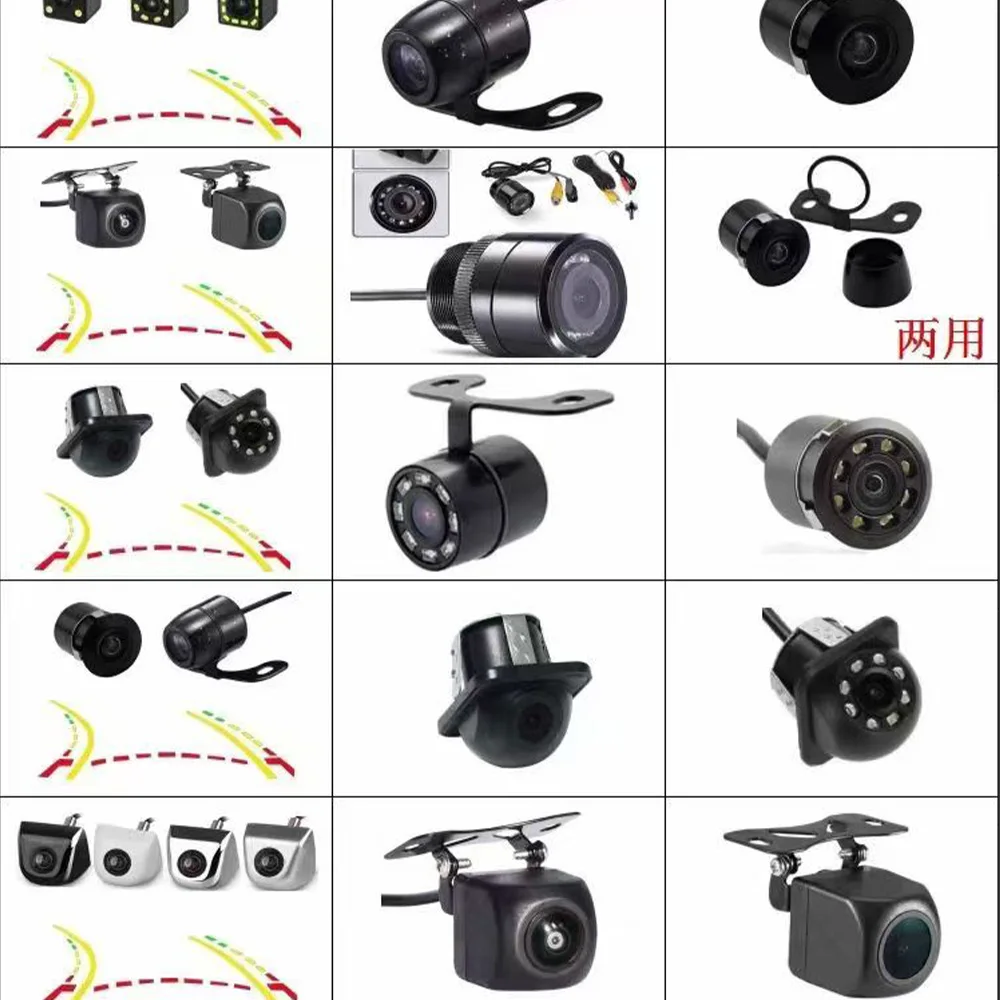 Universal AHD CVBS 170° Fisheye Car Rearview Camera, HD Night Vision Waterproof Reverse Backup Lens with Korean-Style Screw