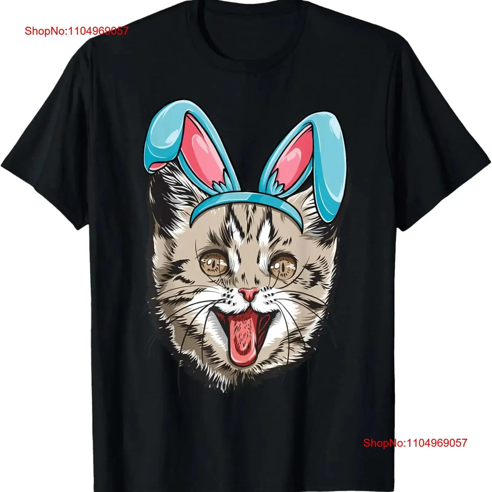 

Cat Easter Bunny Women Girl Kids Boys Men Kitten Lover s T Shirt vintage Washed Stretched Stylish Comfortable Breathable