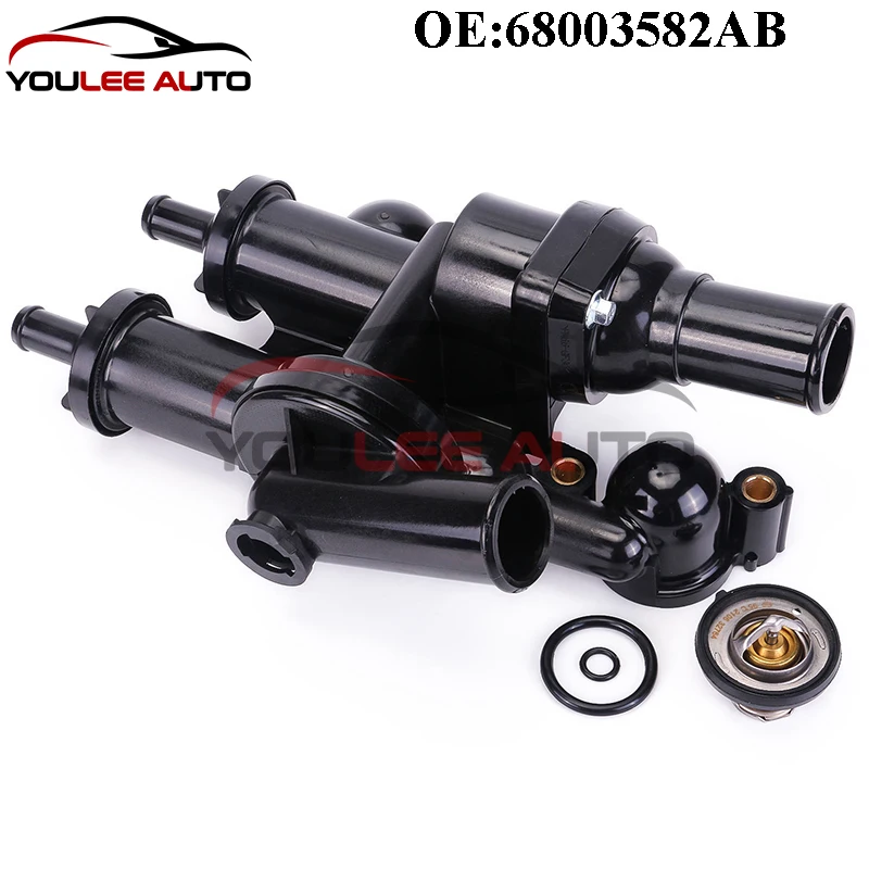 New 68003582AB Thermostat Housing Assembly For Dodge Journey Caliber Avenger Chrysler 200 Sebring Jeep Compass Patriot Car Parts