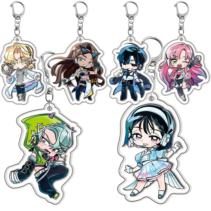 

Мультфильм аниме Sua Mizi Till Luka Lvan Hyuna Sing персонаж акриловый брелок Kawaii милая сумка очаровательный орнамент автомобильный брелок для ключей подарки