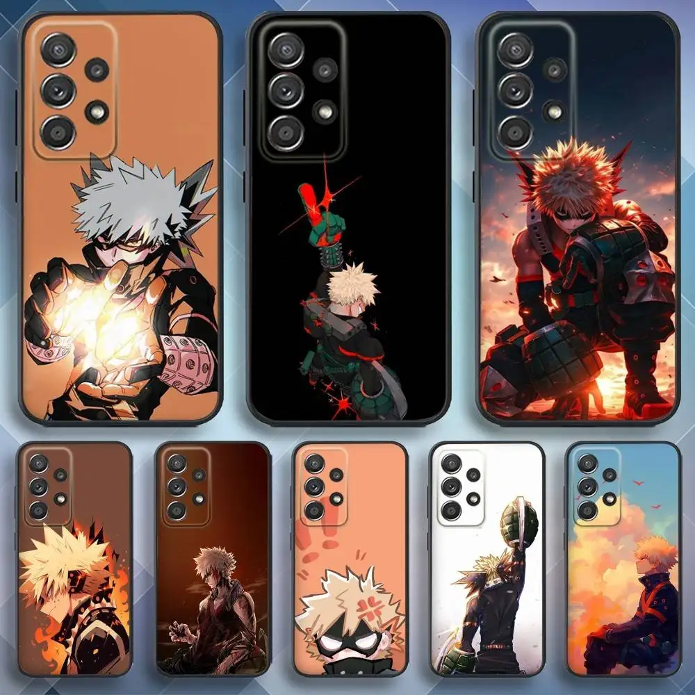 

B-Bakugo My Hero Academia Phone Case For Samsung S25,S24,S21,S22,S23,S30,Ultra,S20,Plus,Fe,Lite,Note,10,9,5G Black Cover