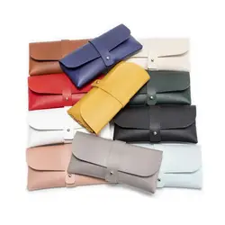 1Pc Glasses Case Leather Soft Glasses Bag Fashion Portable Sunglasses Box Bag Accessories Eyeglasses Case Sunglasses Box