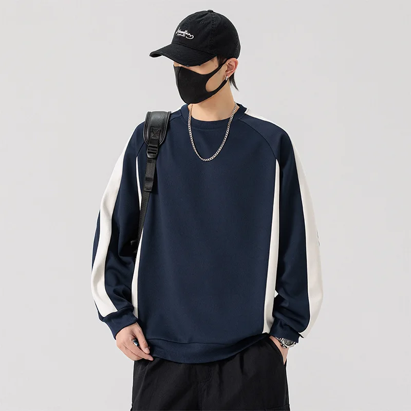 

Мужской свитшот оверсайз, весна-осень, модный, с длинным рукавом, трендовая одежда, большие размеры, мужская одежда