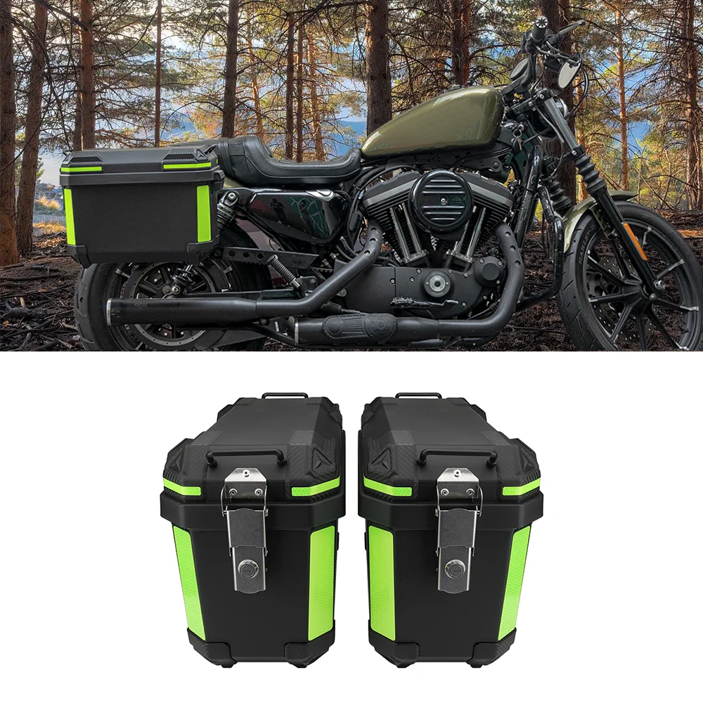 

For BMW R1200GS R1250GS Universal Side Box With Bracket For Honda CRF 1000 1100L For KTM Waterproof Hard Rear Trunk Side Case