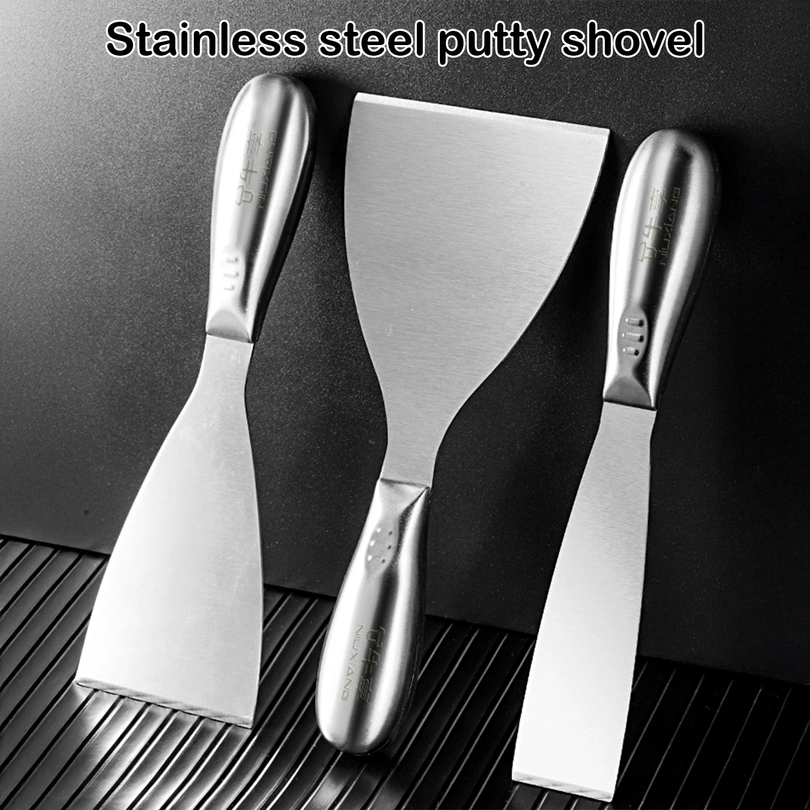 Paint Scraper Putty Knife Set Flex Drywall Knife Paint Scraper Kit 5 Sizes Wall Shovel Stainless Steel Construction Tool