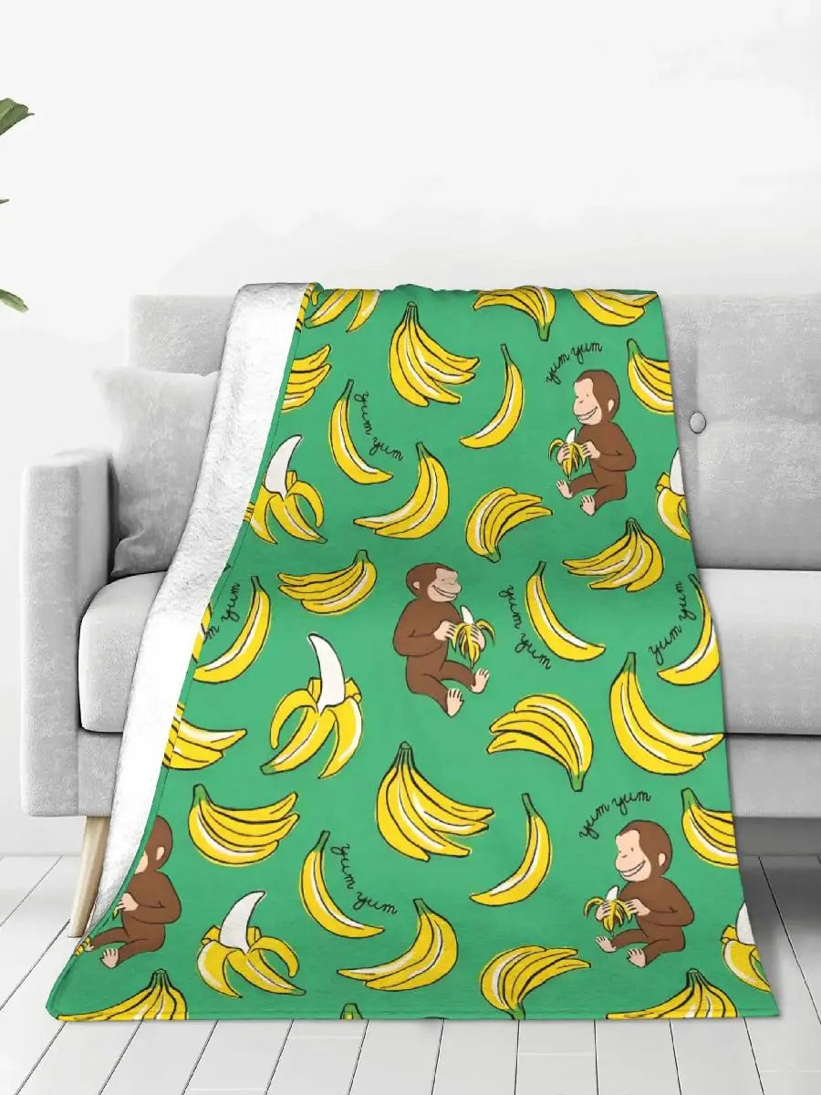 بطانية رمي الفانيلا من جورج نزهة الغريبة للاستخدام الخارجي هدية مفرش سرير ناعمة مخصصة عالية الجودة