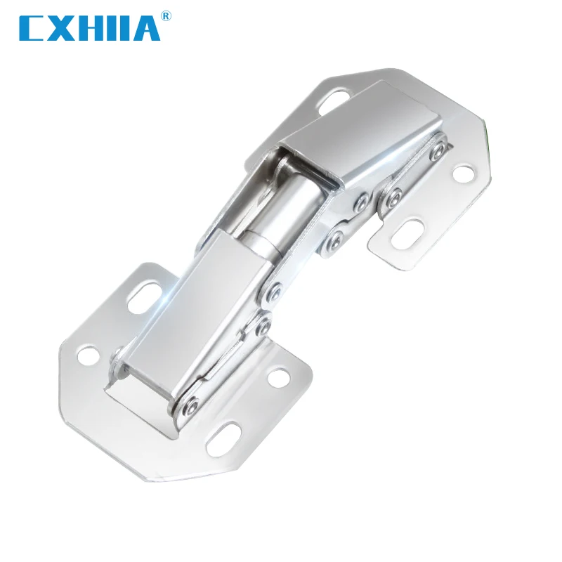 CXHIIA Cabinet Hinge 90 Degree No-Drilling Hole Cupboard Door Hydraulic Hinges Soft Close With Screws Furniture Hardware