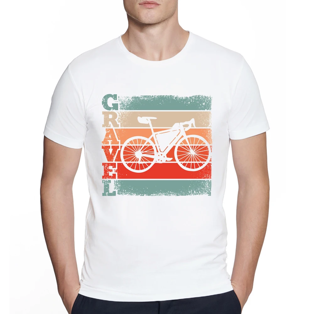 Vintage Gravel Bike Bikepacking Cyclocross Lover Gift Essential T-Shirt Gravel Bike Retro Downhill Mountain Biker print tops