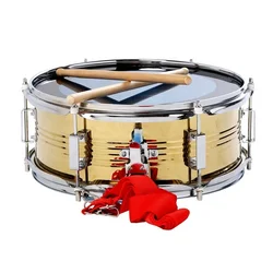 Hot-Selling instrument 13 inch gold high-end band practical snare drum