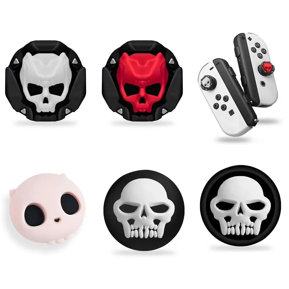 

5pc Skeleton Joystick Protective Cap For Switch 2 Button Grips Caps Joystick Cap Silicone Material Button For Switch2 Accessorie