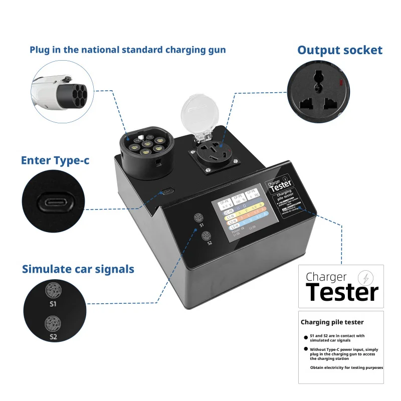 380V GBT Charging Pile Charger Tester for New Energy Electric Vehicle Charging Station Safety Inspection Testing Equipment