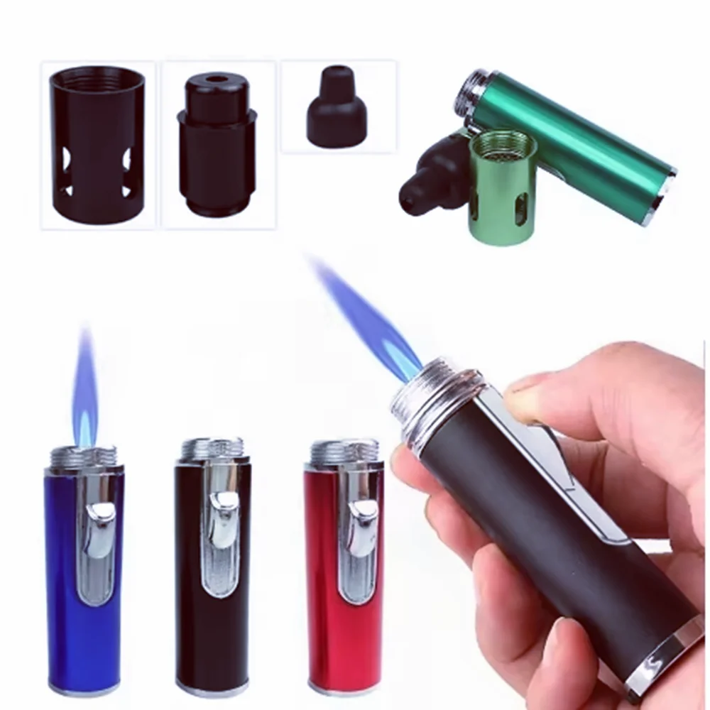 حار بيع الروائح أخف المحمولة الأنابيب المعدنية الصغيرة مع ولاعات الحجر البركاني أدوات التدخين للرجال #5