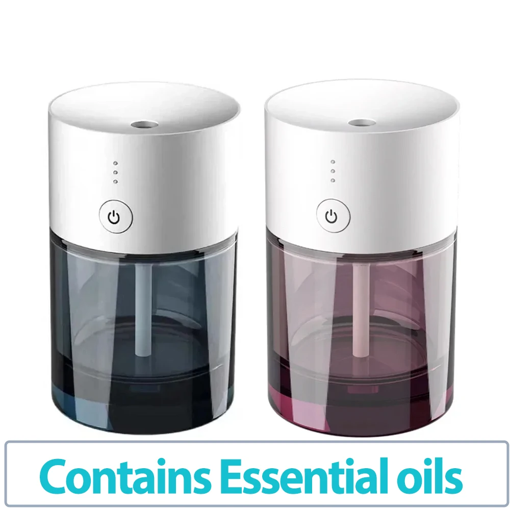 Portable Essential Oil Diffuser 65ML Aroma Oil USB Car Air Freshener Room Glass Fragrance Machine 3h Timing Office Accessorie
