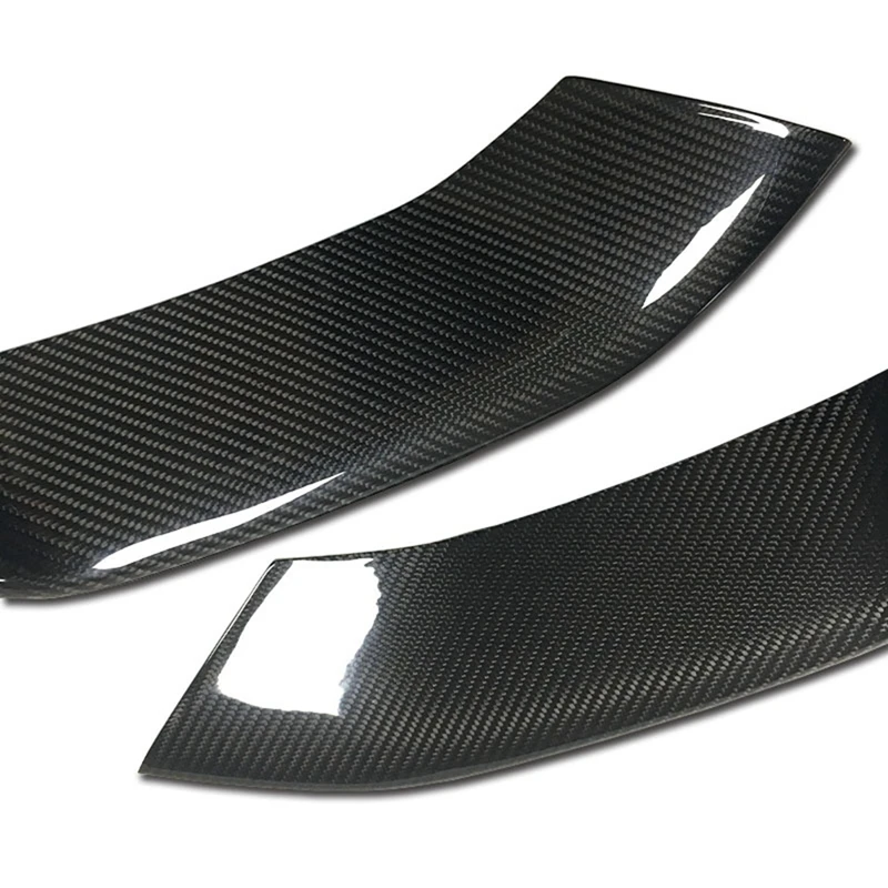 

2Pcs Car Front Bumper Spoiler Carbon Fiber For BMW M3 F80 M4 F82 F83 2014-2017