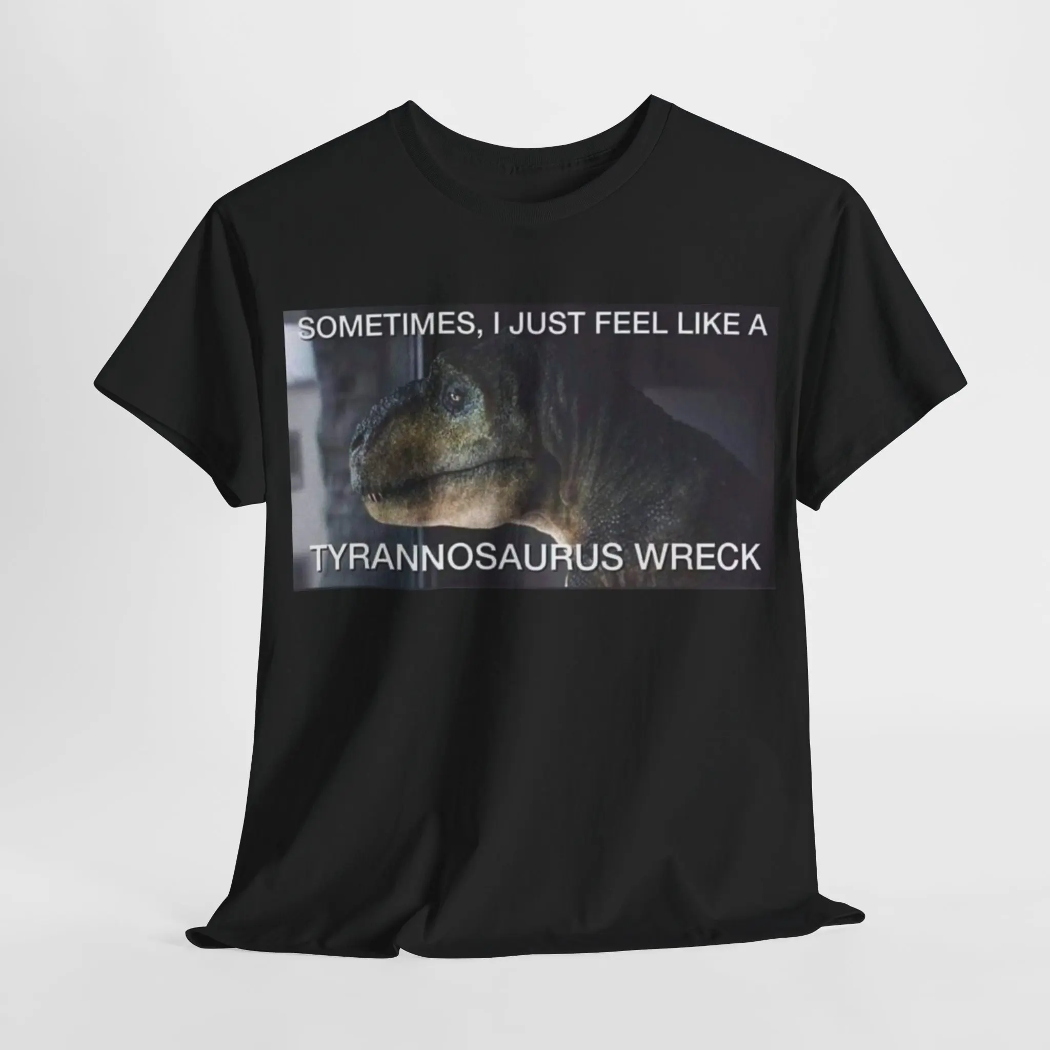 Tyrannosaurus Wreck Male Or Female Cotton T Shirt 6 Colors Available Funny Parody Meme