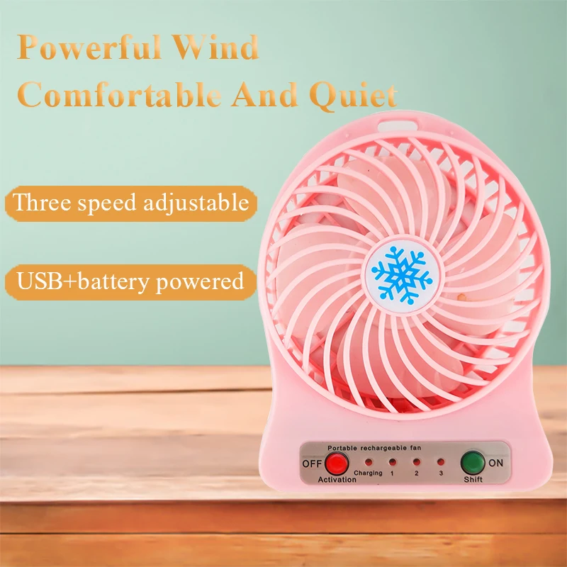 Three-speed Mini Fan DIY Kit USB Rechargeable Multifunctional Portable Fan Welding Practice Loose Parts