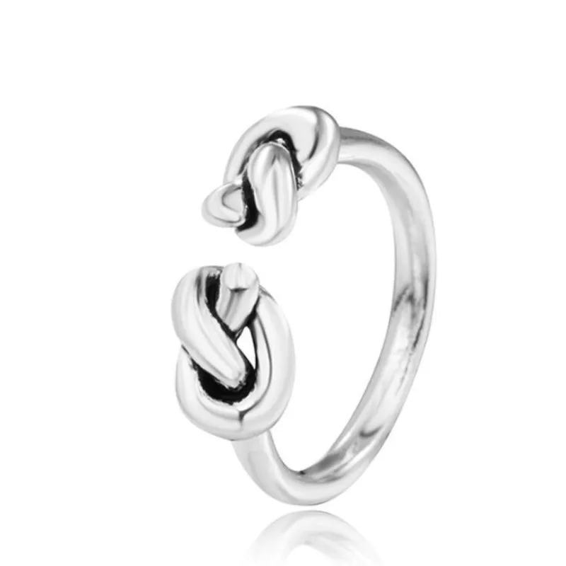 Punk Original 925 Sterling Silver Jewelry Thai Sliver Fashion Wild Twisted Personality Simple Popular Opening Rings     R057