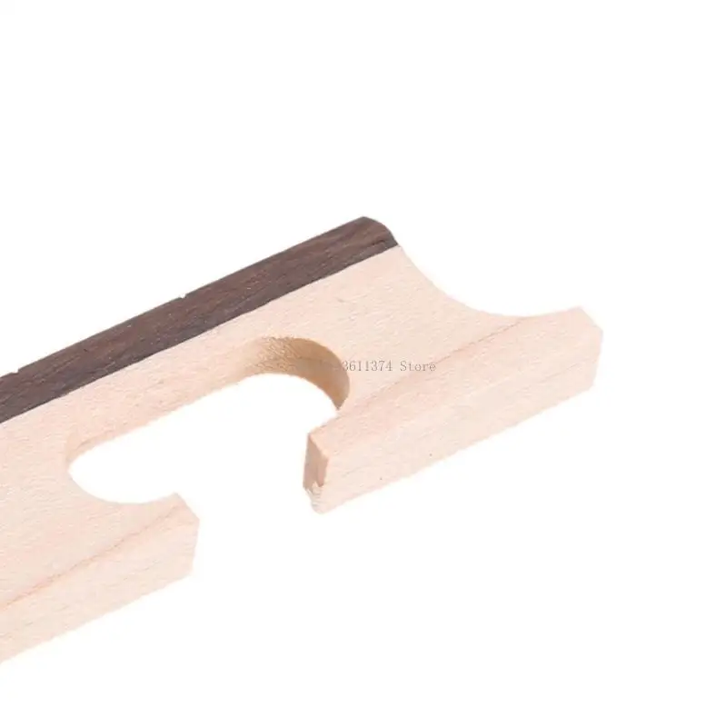 

4 Strings Banjo Bridge Easy to Use Maple & Ebony Bridge Musical Instrument Part