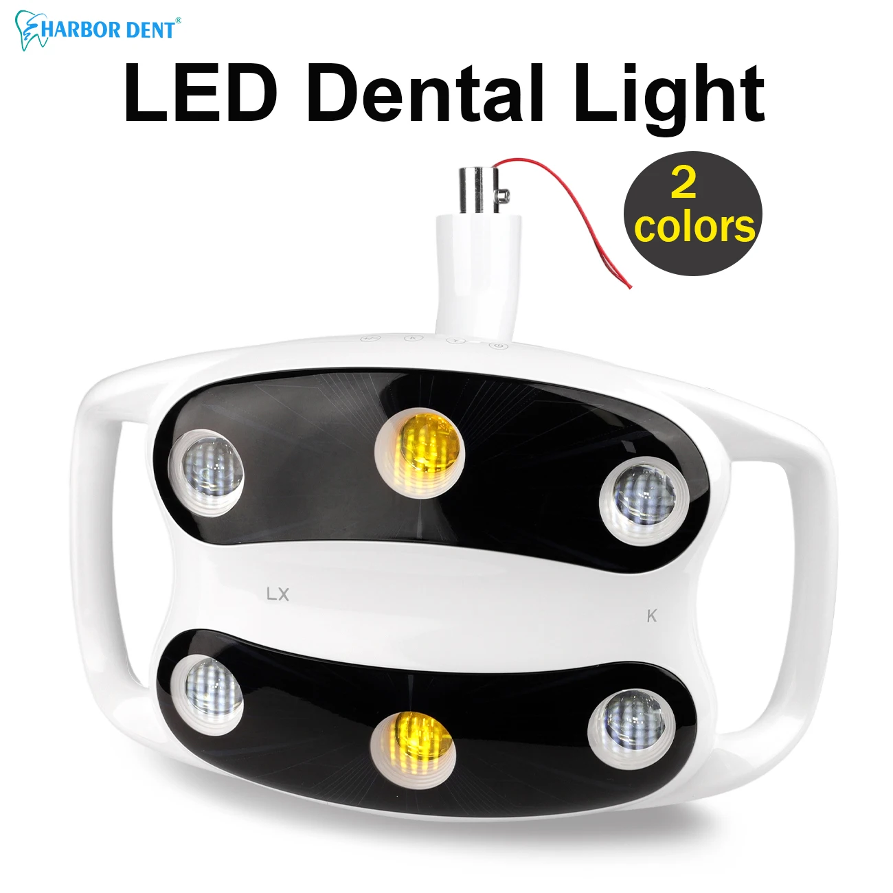 

Dental Chair Light 6 Bulbs Dental LED Lamp Oral Light For Dentistry Operation Light Chair Inductive Infrared Spotlight Yellow Wh