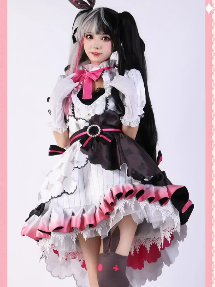 

Yorumi Rena Cosplay Costume Vtuber Nijisanji Women Fashion Dress Halloween Party Role Play Clothing for Girls Sizes XS-XL 2024